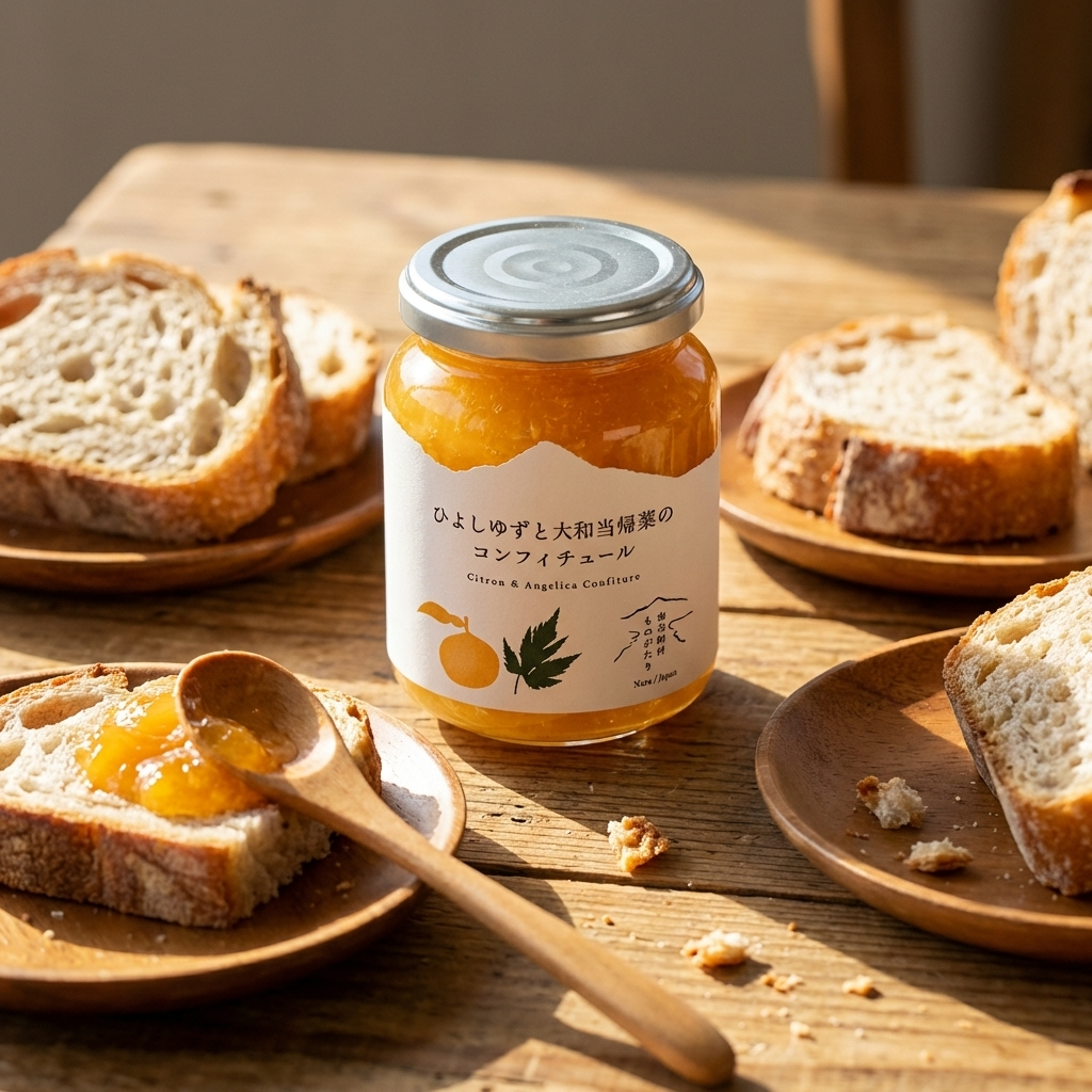 ひよしゆずと大和当帰葉のコンフィチュール