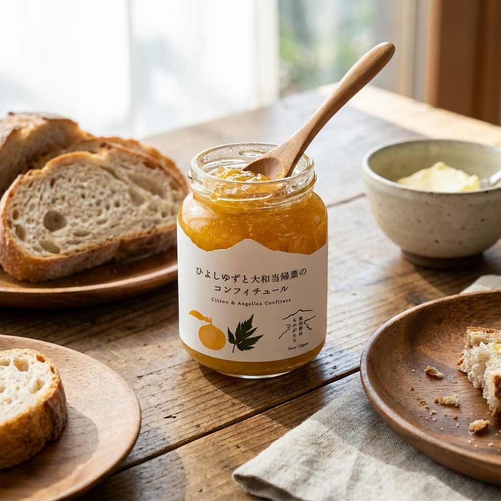 ひよしゆずと大和当帰葉のコンフィチュール